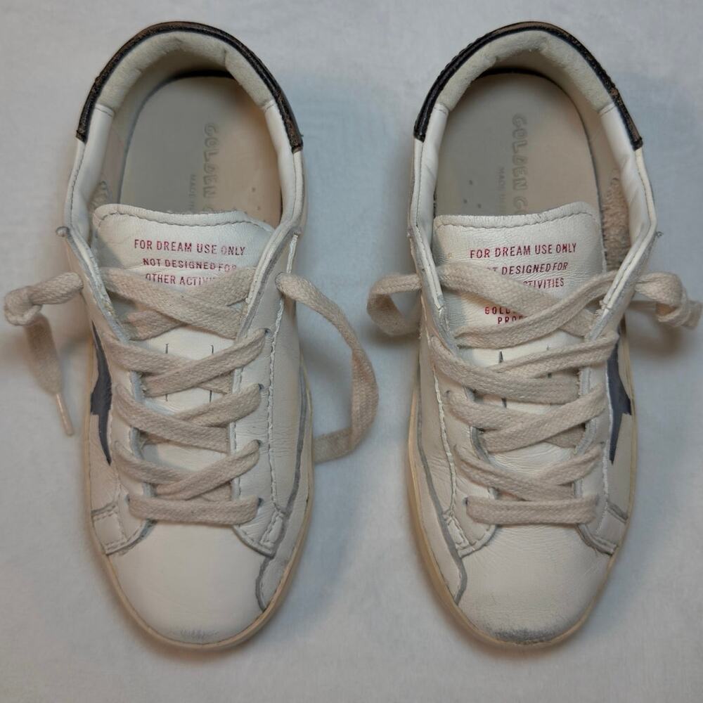 Golden Goose Superstar Young Kids White Navy Star GYF00270 EU 29 w/ Box - Picture 13 of 15